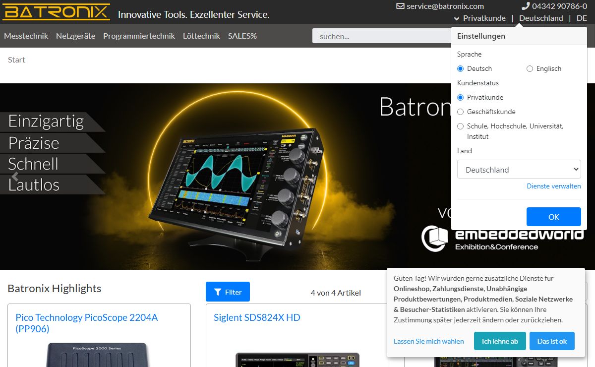 Batronix - Innovative Tools. Exzellenter Service.