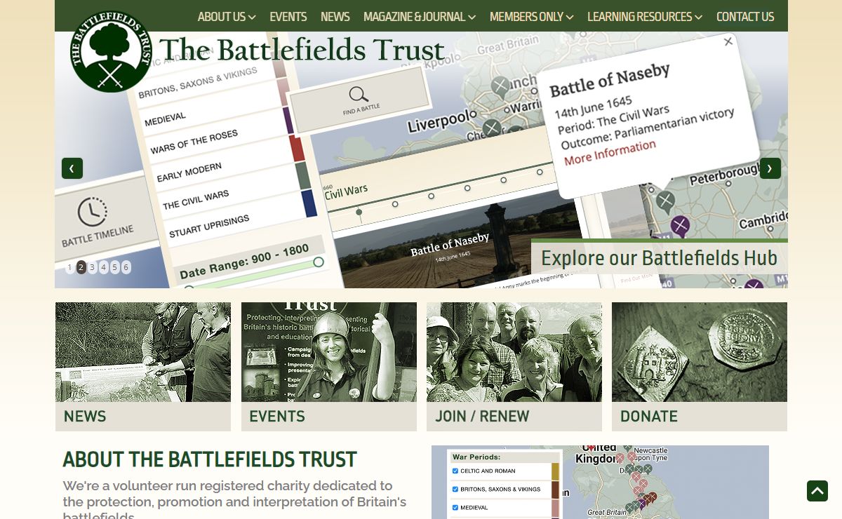 The Battlefields Trust - Home - The Battlefields Trust