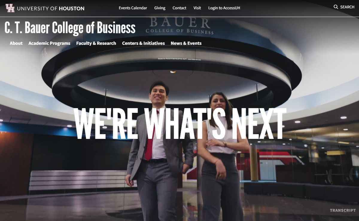 C. T. Bauer College of Business at the University of Houston | Bauer College of Business at UH