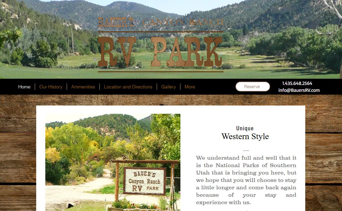 Campground Southern Utah | Bauers RV Park and Campground | United States