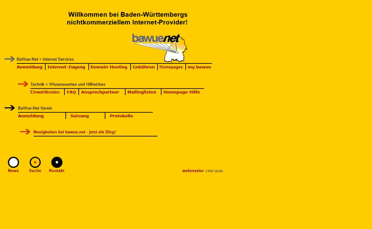BaWue-Net Homepage