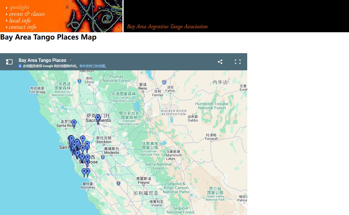 www.bayareatango.org: Tango Maps