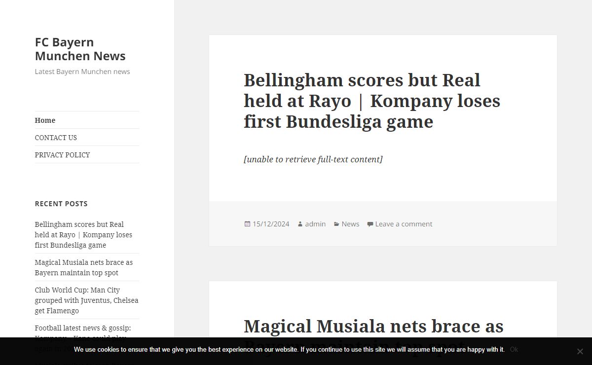 FC Bayern Munchen News – Latest Bayern Munchen news