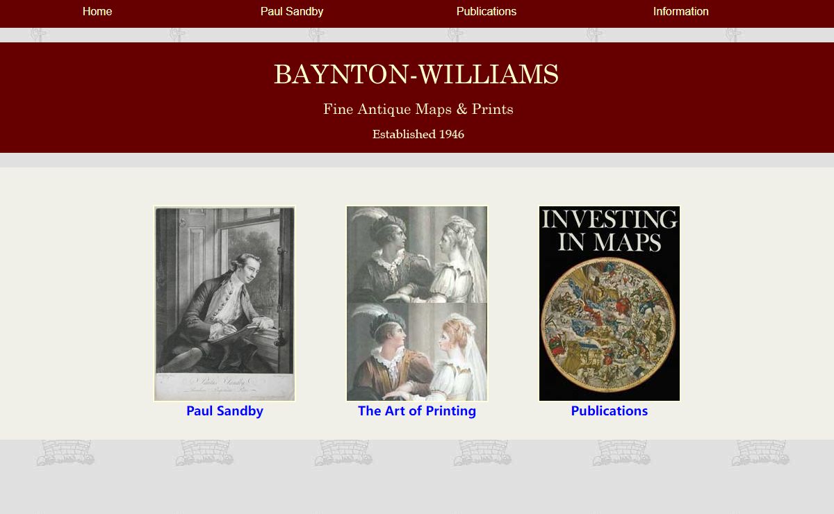Baynton-Williams Gallery for antique maps & prints