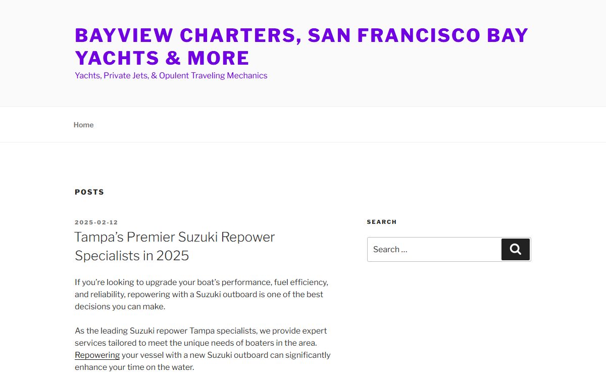 Bayview Charters, San Francisco Bay Yachts & More