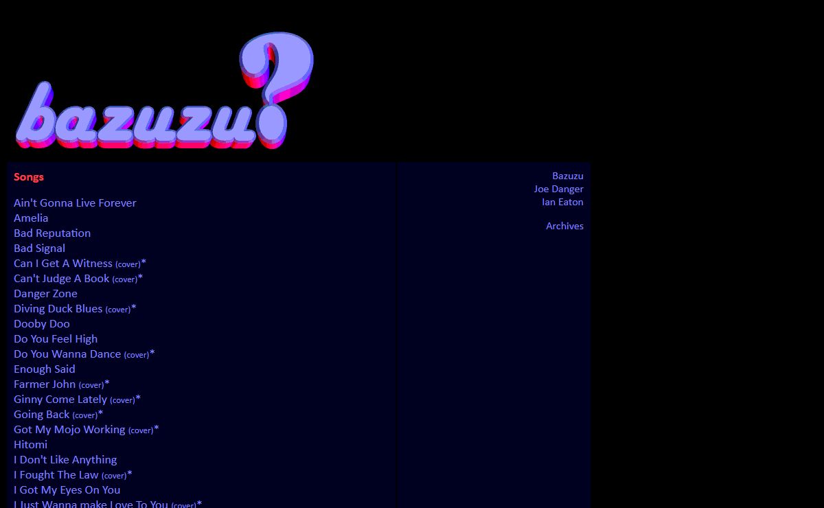 Bazuzu - Alternative Power Pop Band from Bournemouth UK