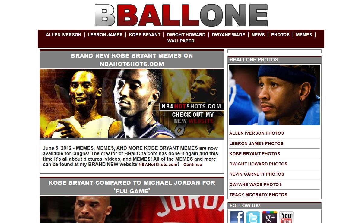 BBallOne.com - The #1 Source For The Lastest Real News On Real NBA Players
