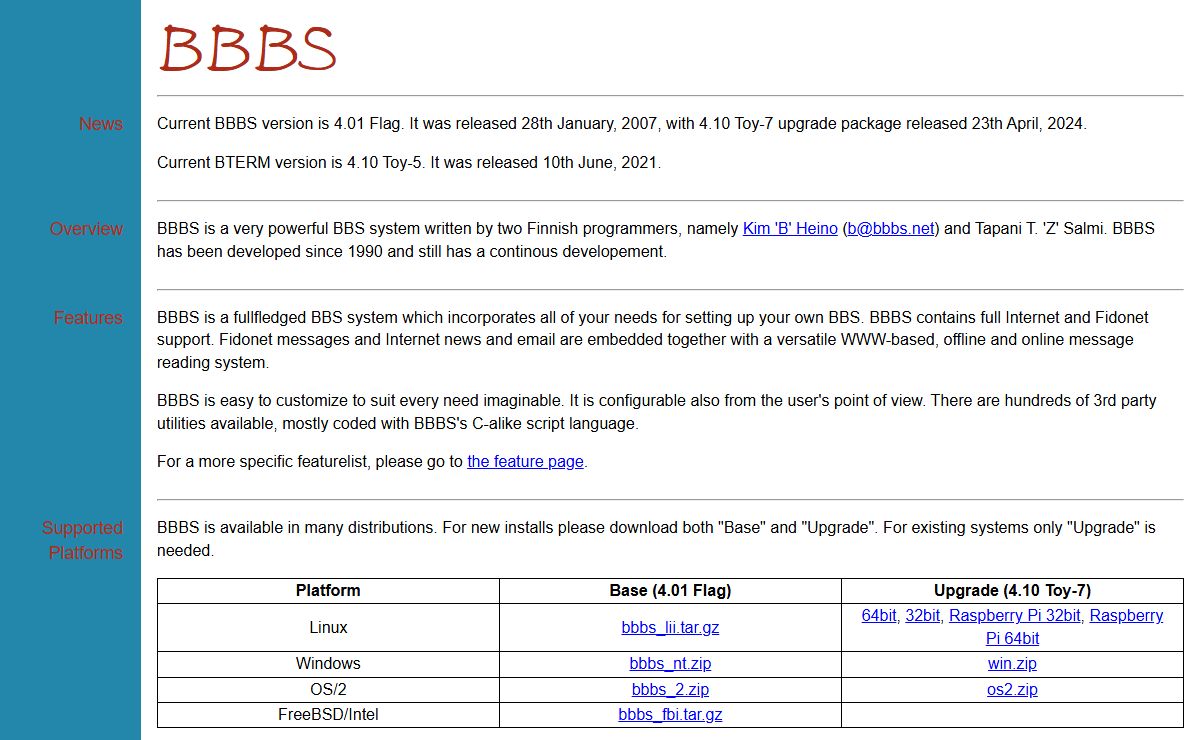 BBBS Home Page