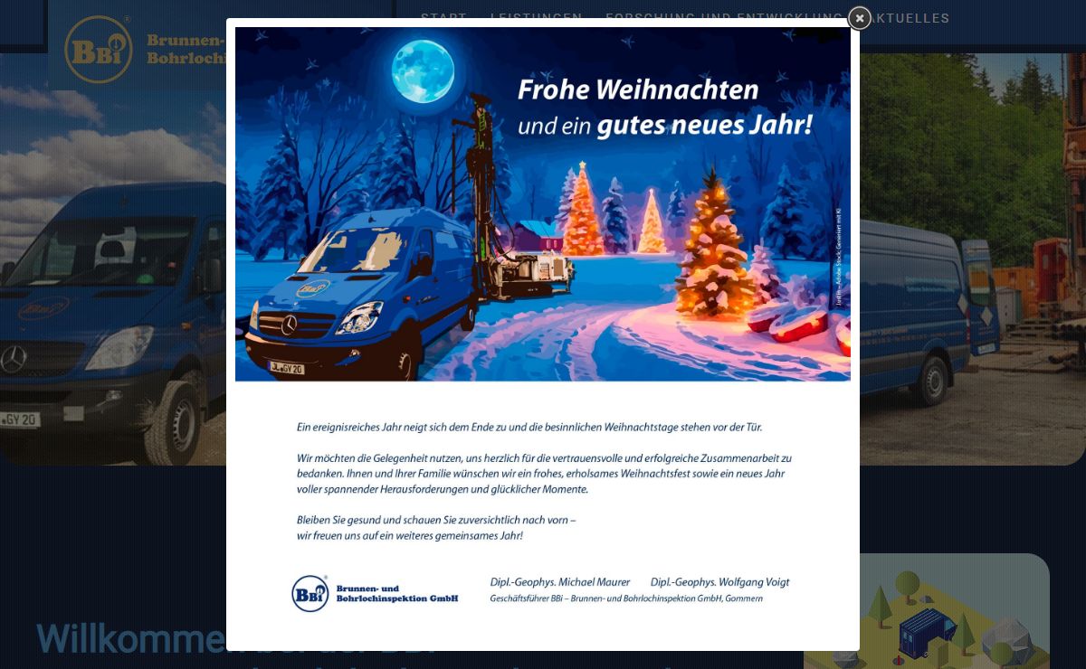 Start – BBI Brunnen- und Bohrlochinspektion