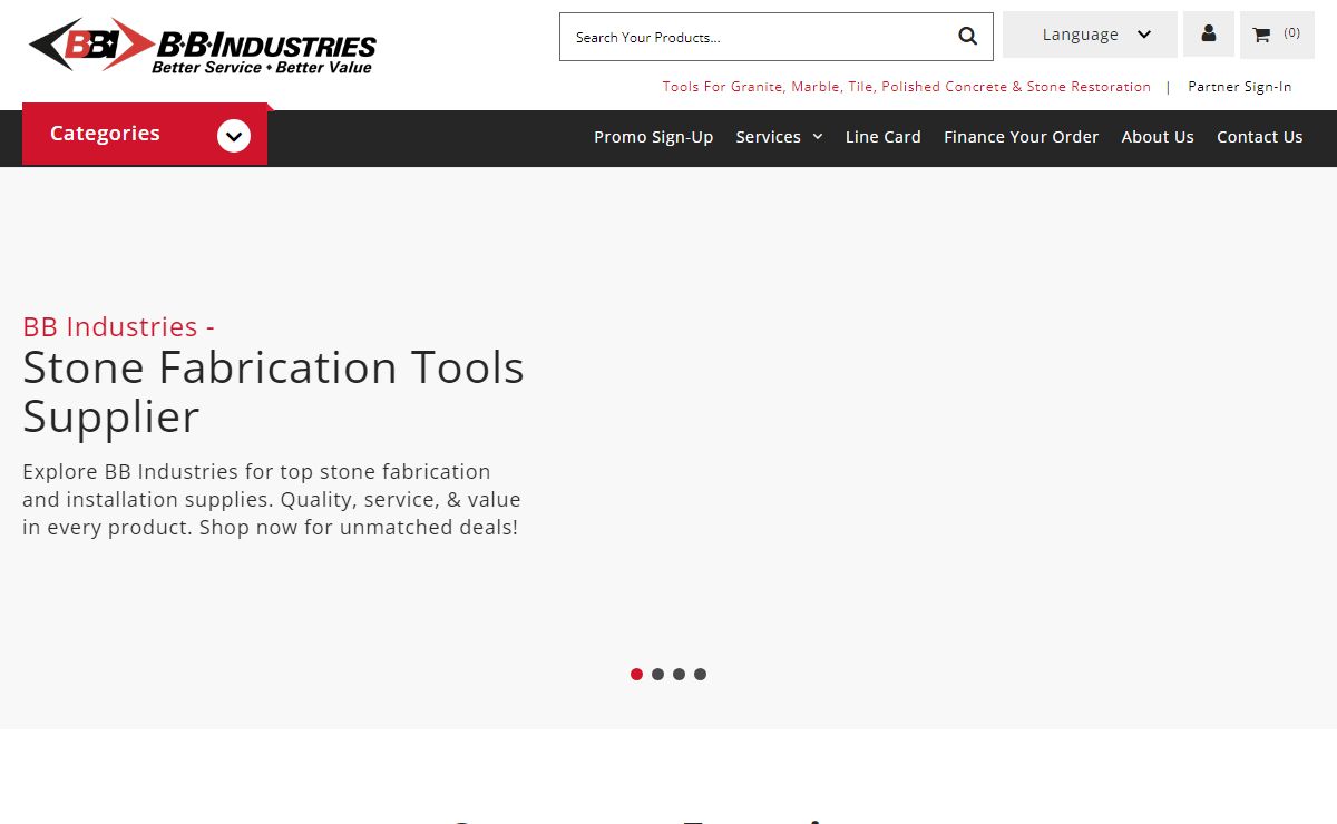 BB Industries LLC BB Industries - Stone Fabrication Tools Supplier BB Industries LLC