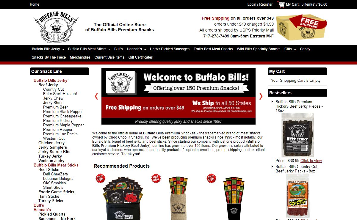 Buffalo Bills Beef Jerky - Over 150 Beef Jerky Products