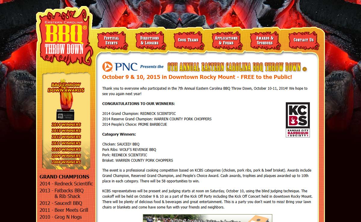 Eastern Carolina BBQ Throw Down - City of Rocky Mount, North Carolina