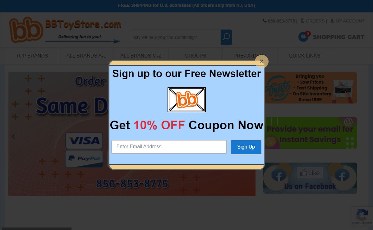 BBToyStore.com - Toys, Plush, Trading Cards, Action Figures & Games online retail store shop sale