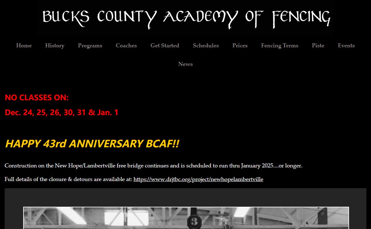 Bucks County Academy of Fencing - Home