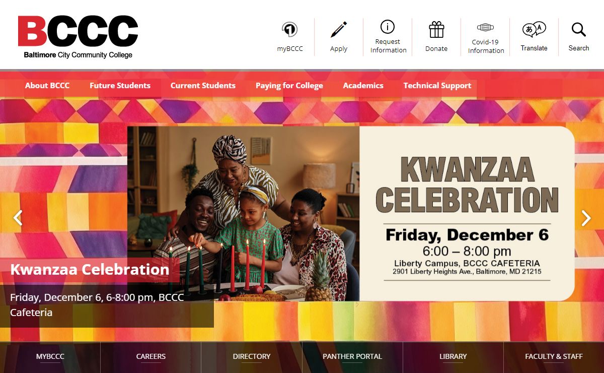 Baltimore City Community College / BCCC Home