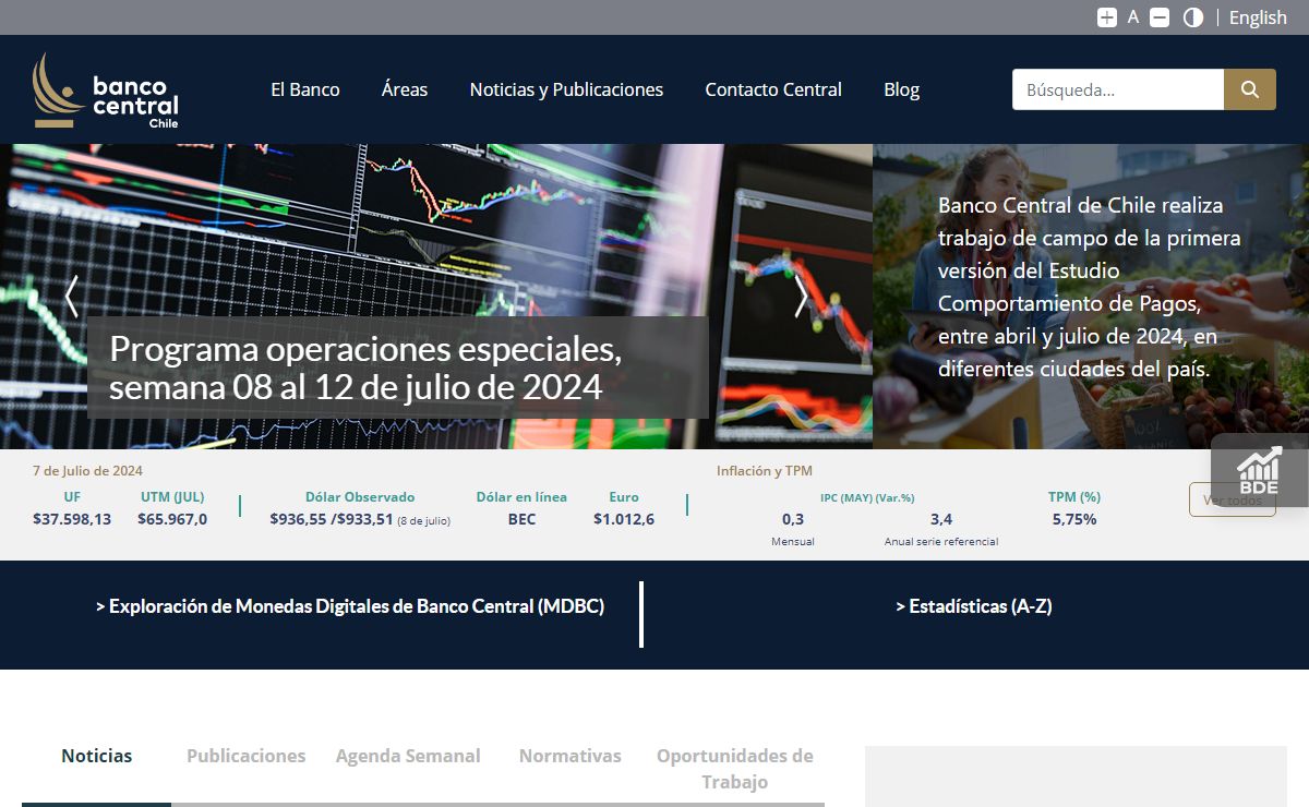 Inicio - Banco Central de Chile
