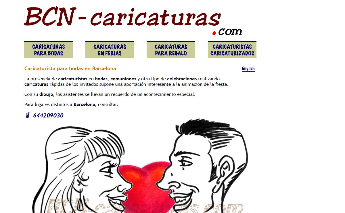 Caricaturista para bodas en Barcelona