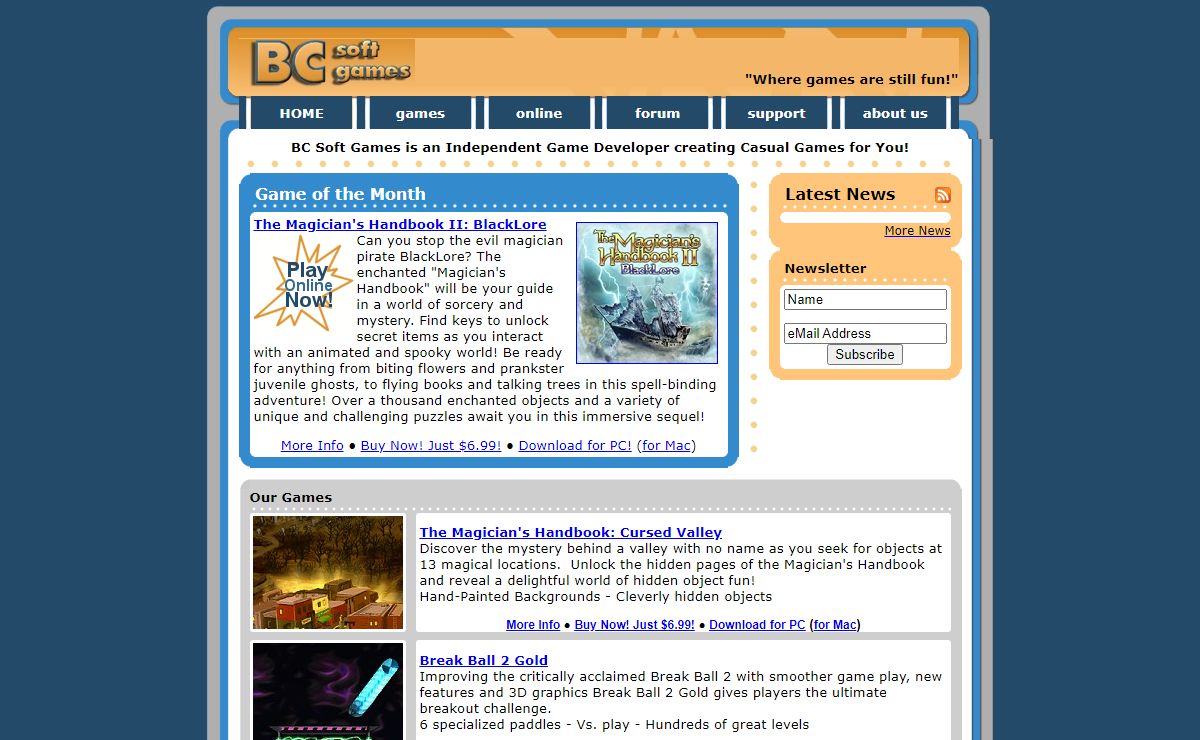 BC Soft Games :: HomePage
