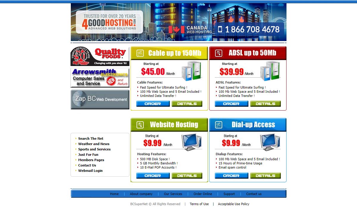 BCSuperNet Internet Services