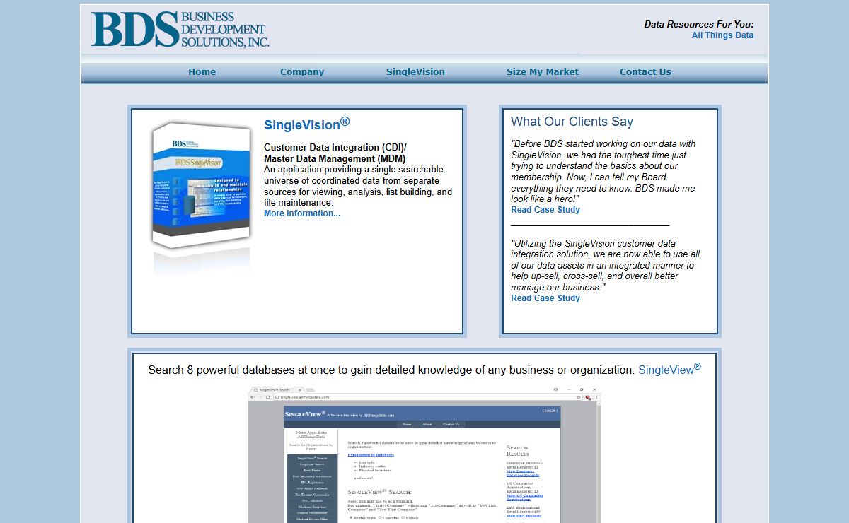 Master Data Management - SingleVision - Business Development Solutions