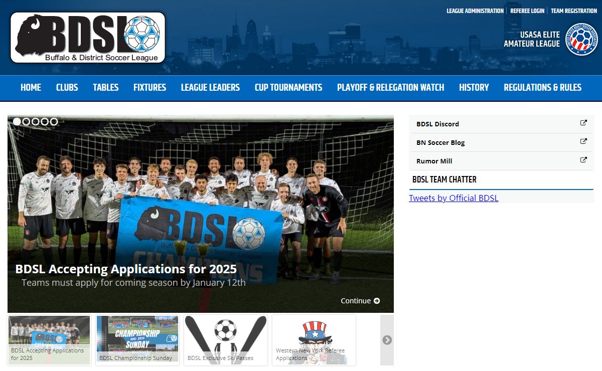 Buffalo District Soccer League | Home