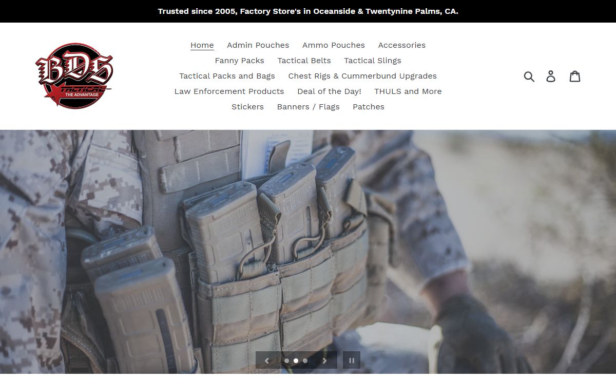 Tactical Gear manufactured in the USA, by BDS Tactical Gear.