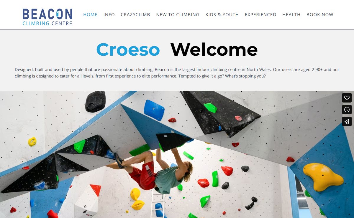 Croeso | Welcome | Beacon Climbing Centre | North Wales