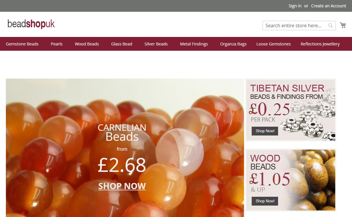 UK Semi Precious and Gemstone Beads Home page Online Bead Shop