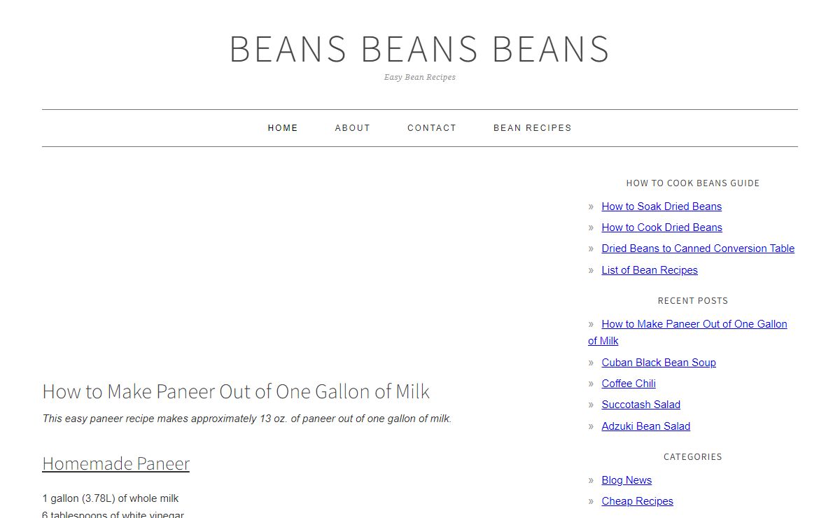 Beans Beans Beans - Easy Bean Recipes