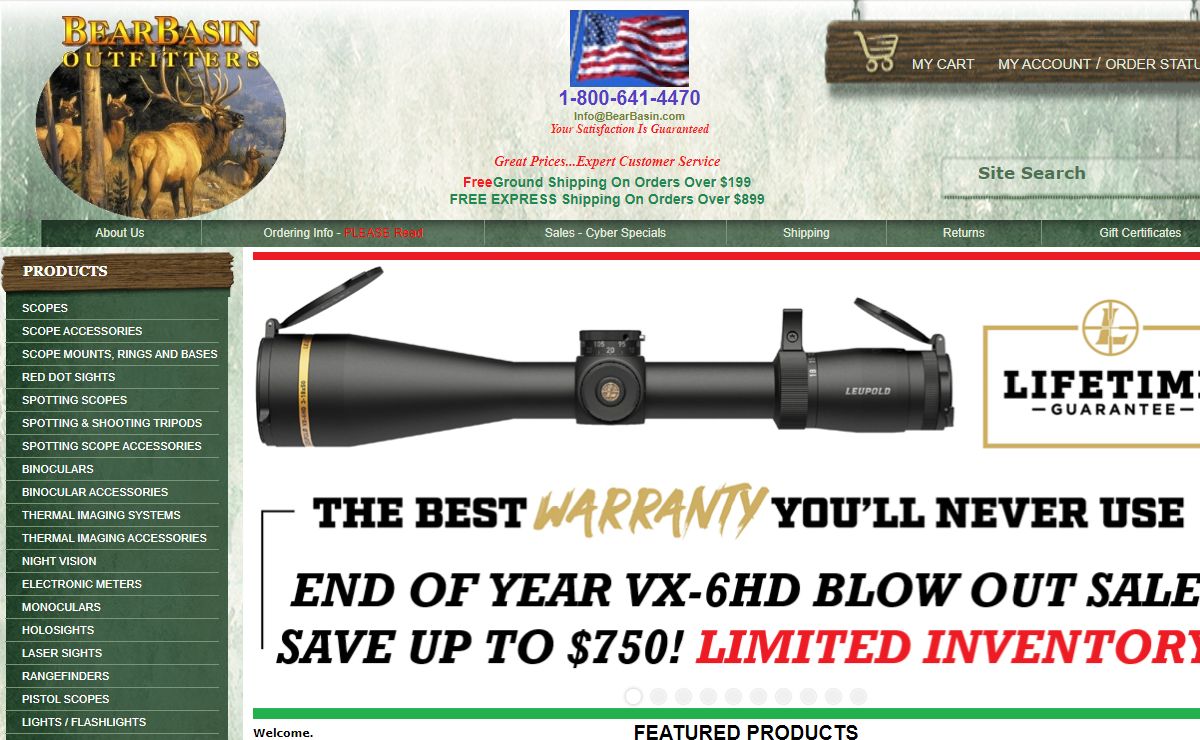 BearBasin.Com is the Premier Source for Premium Hunting optics & Birding Optics