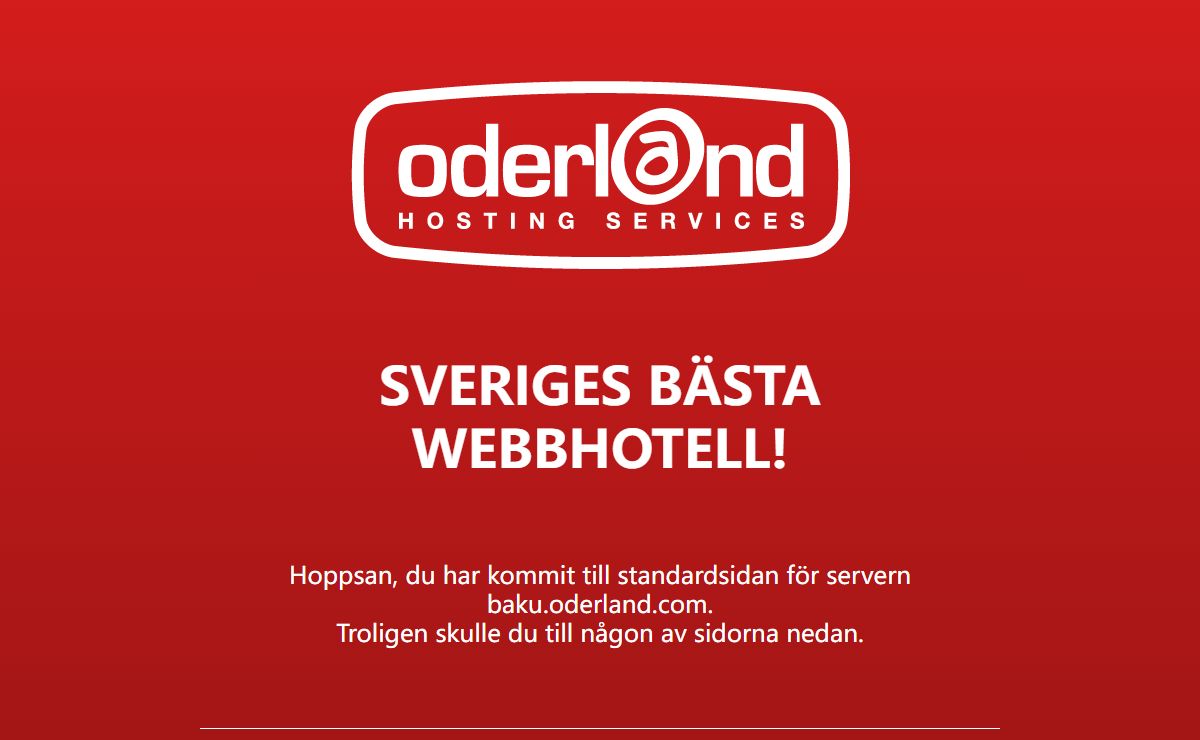 Oderland - Sveriges bästa webbhotell
