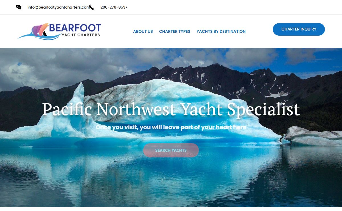 Bearfoot Yacht Charters | Yacht charters for Alaska, British Columbia, San Juan Islands, and the Pacific Northwest