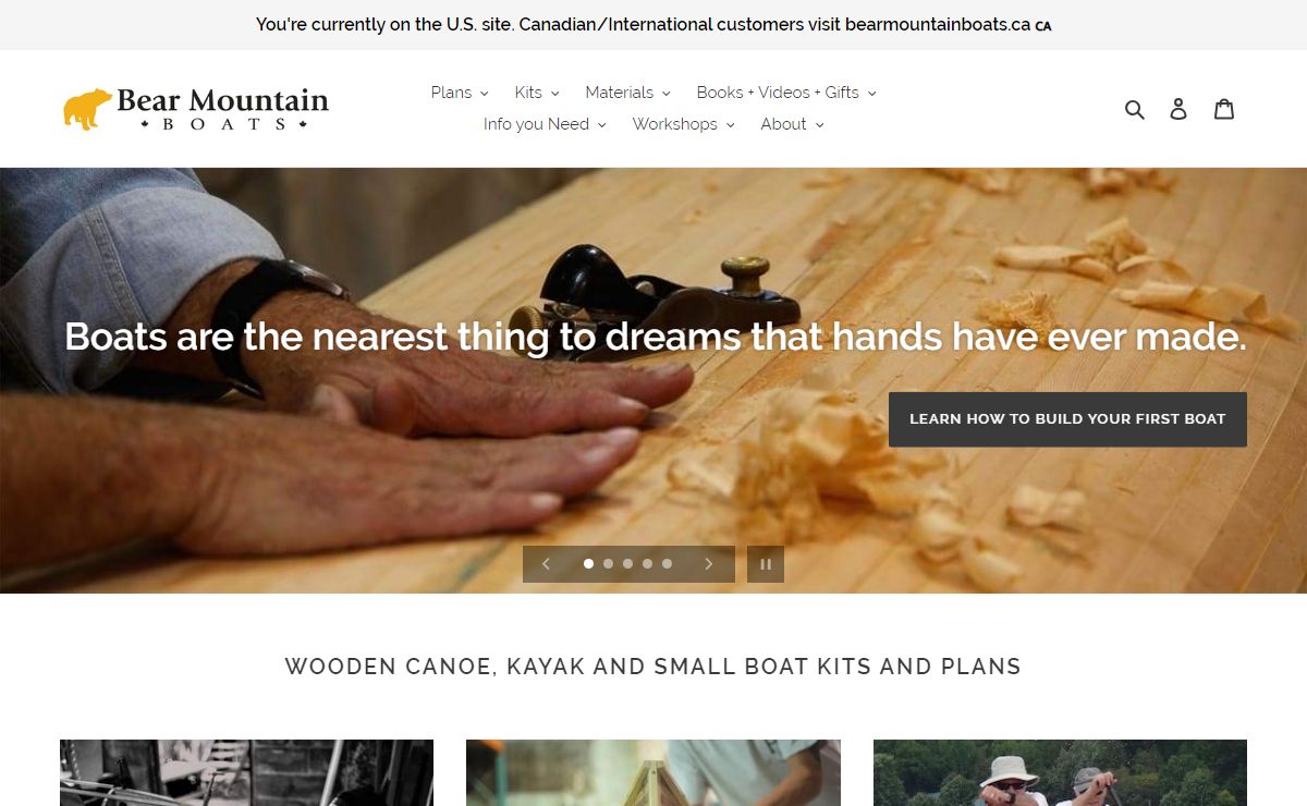 Bear Mountain Boats: Wooden Canoe, Kayak and Small Boat Kits and Plans – Bear Mountain Boat Shop - US Shop