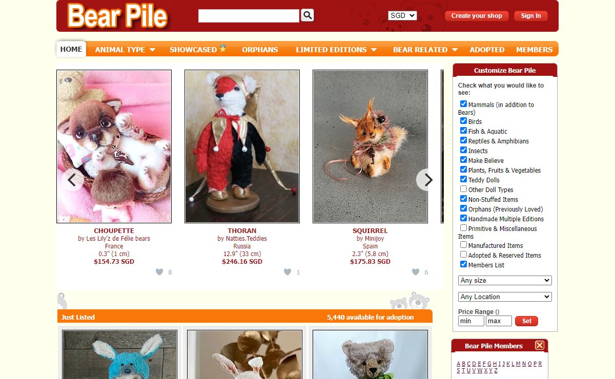 Artist Bears and Handmade Teddy Bears - Bear Pile