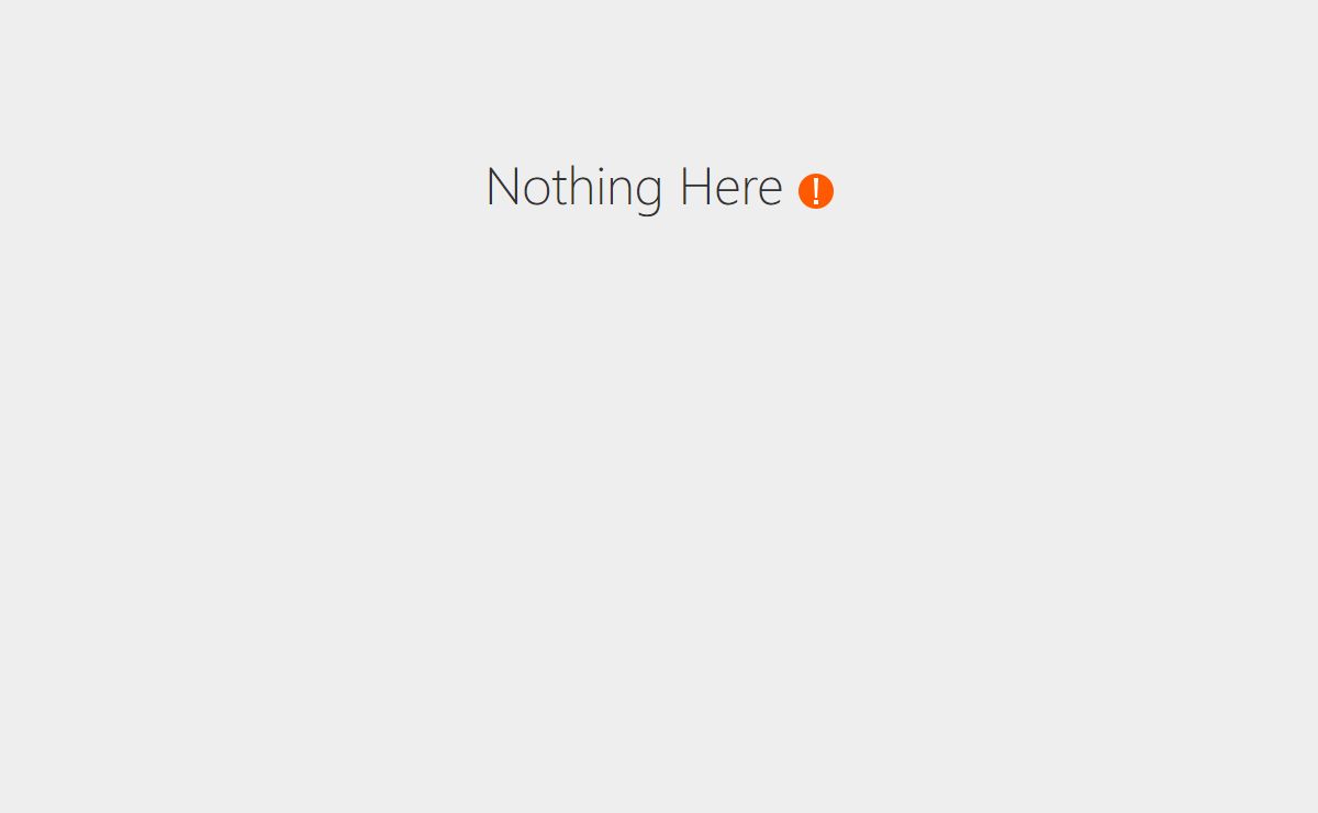 Nothing Here