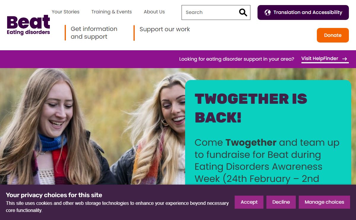 The UK's Eating Disorder Charity - Beat