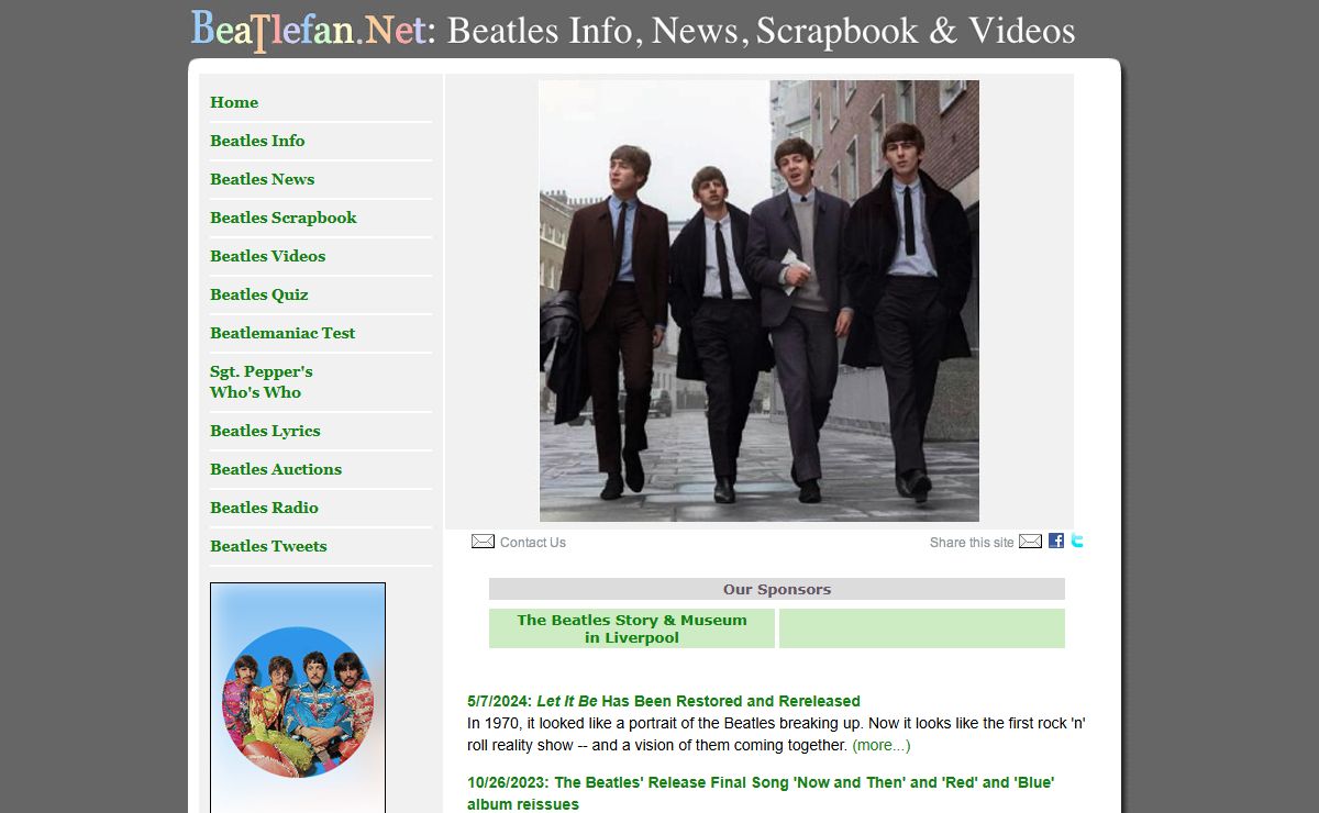 Beatlefan.Net: Beatles Info, News, Scrapbook & Videos