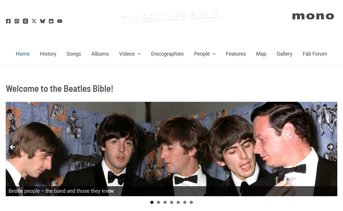 Welcome to the Beatles Bible! | Not quite as popular as Jesus...