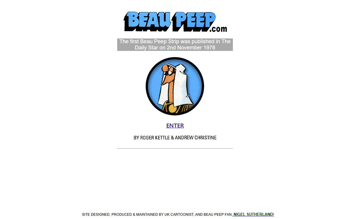 Welcome to the Beau Peep website