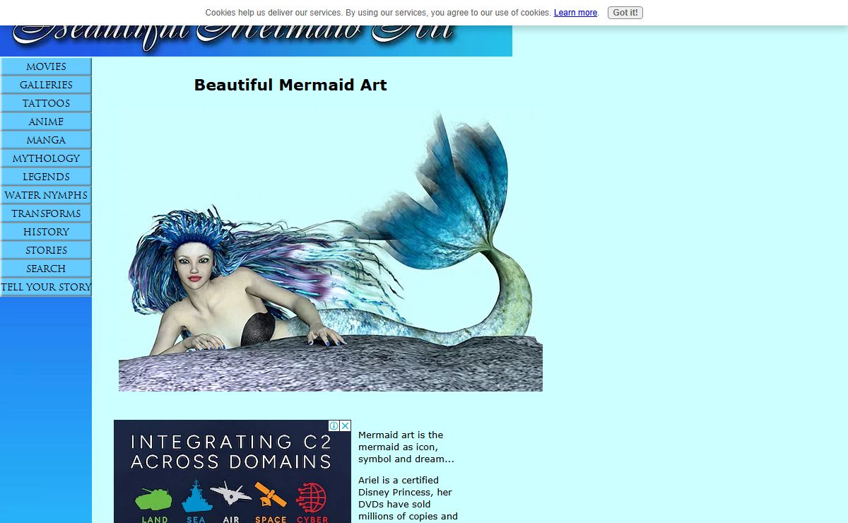 Beautiful Mermaid Art