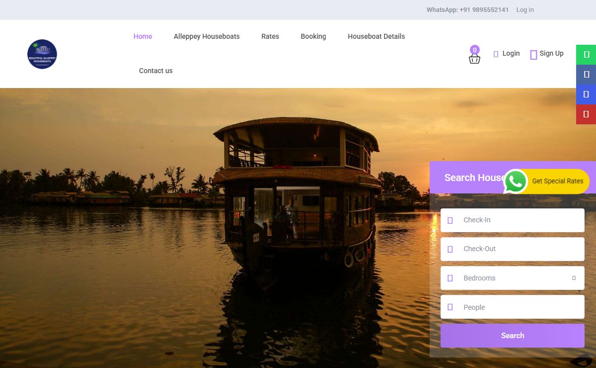 Alleppey Houseboat, Kerala Boathouse Booking | BeautifulAlleppey