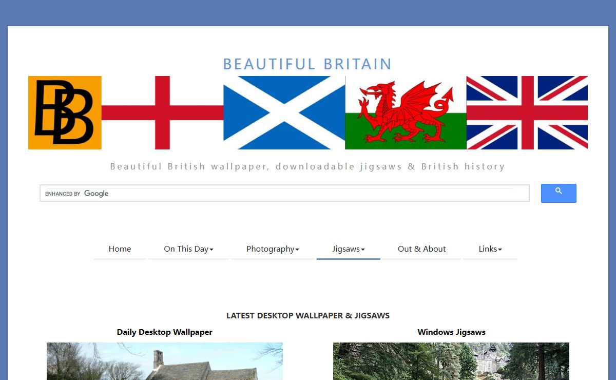Jigsaw Puzzles - download a jigsaw puzzle each day from Beautiful Britain for your Windows PC or Windows tablet