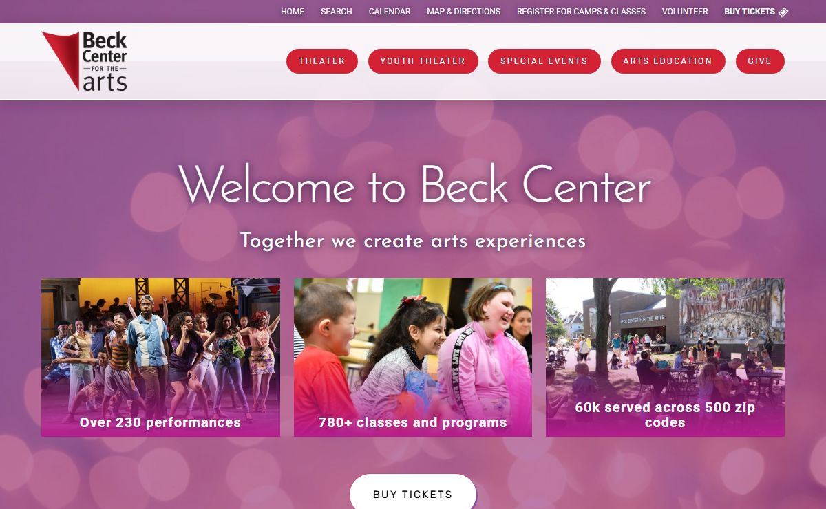 Beck Center for the Arts | Performing Arts | Arts Education