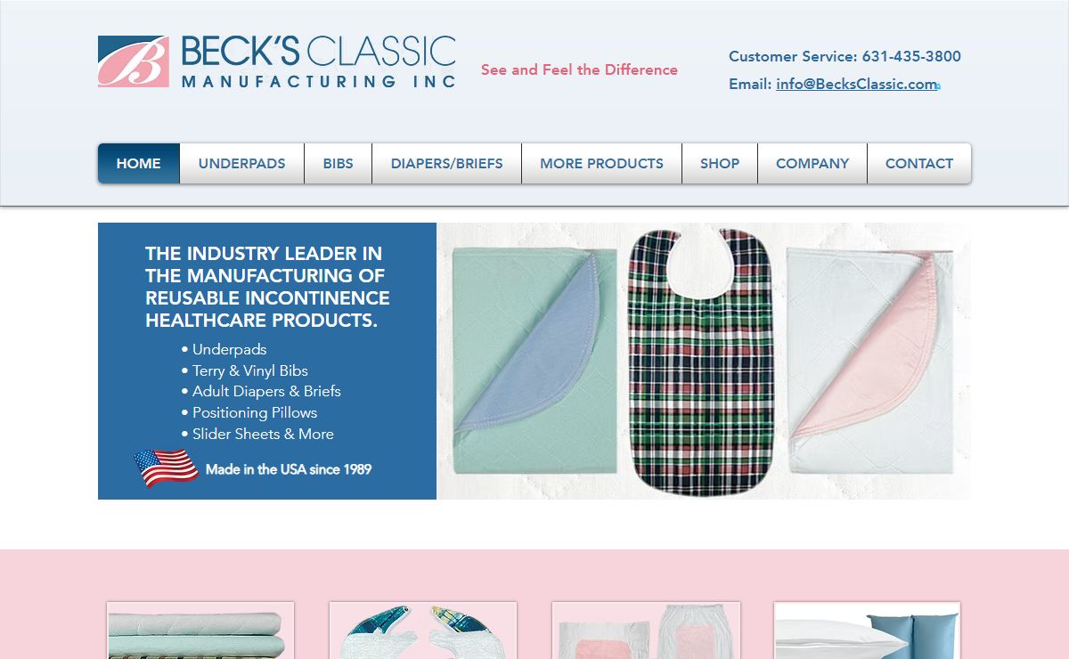 Beck's Classic | Reusable Incontinence Healthcare Products