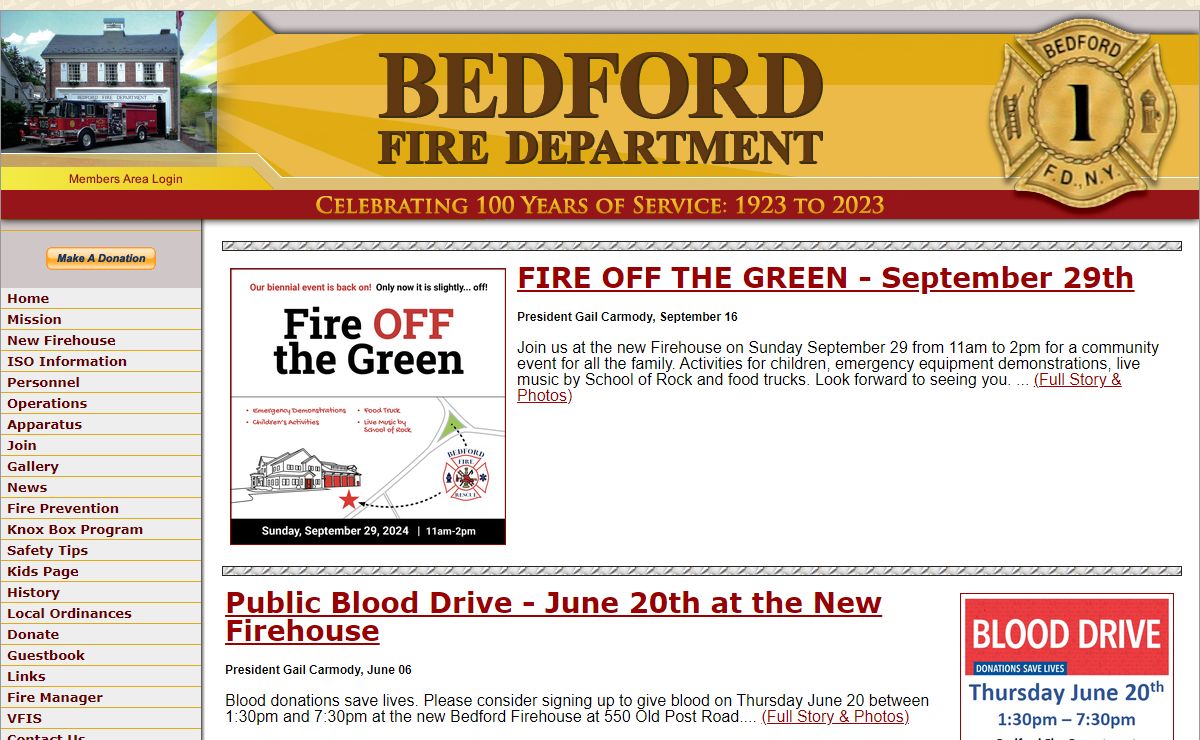Bedford Fire Department - Westchester County, New York