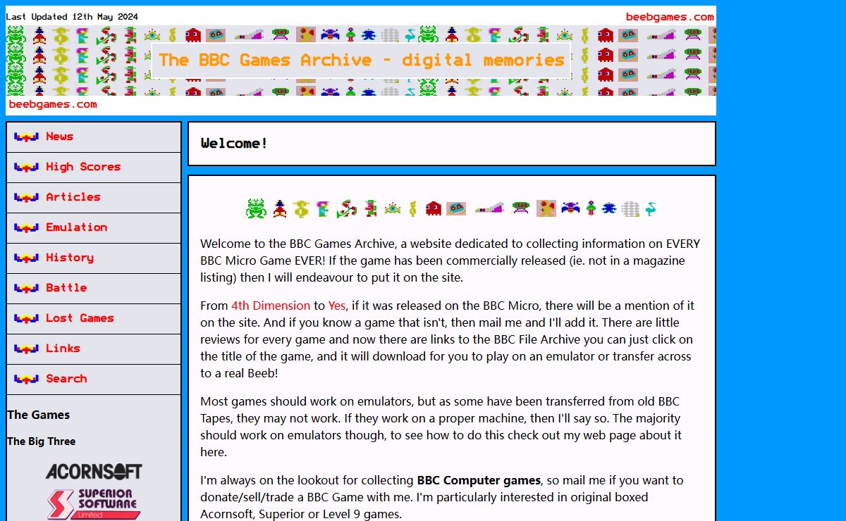 Welcome! | The BBC Games Archive