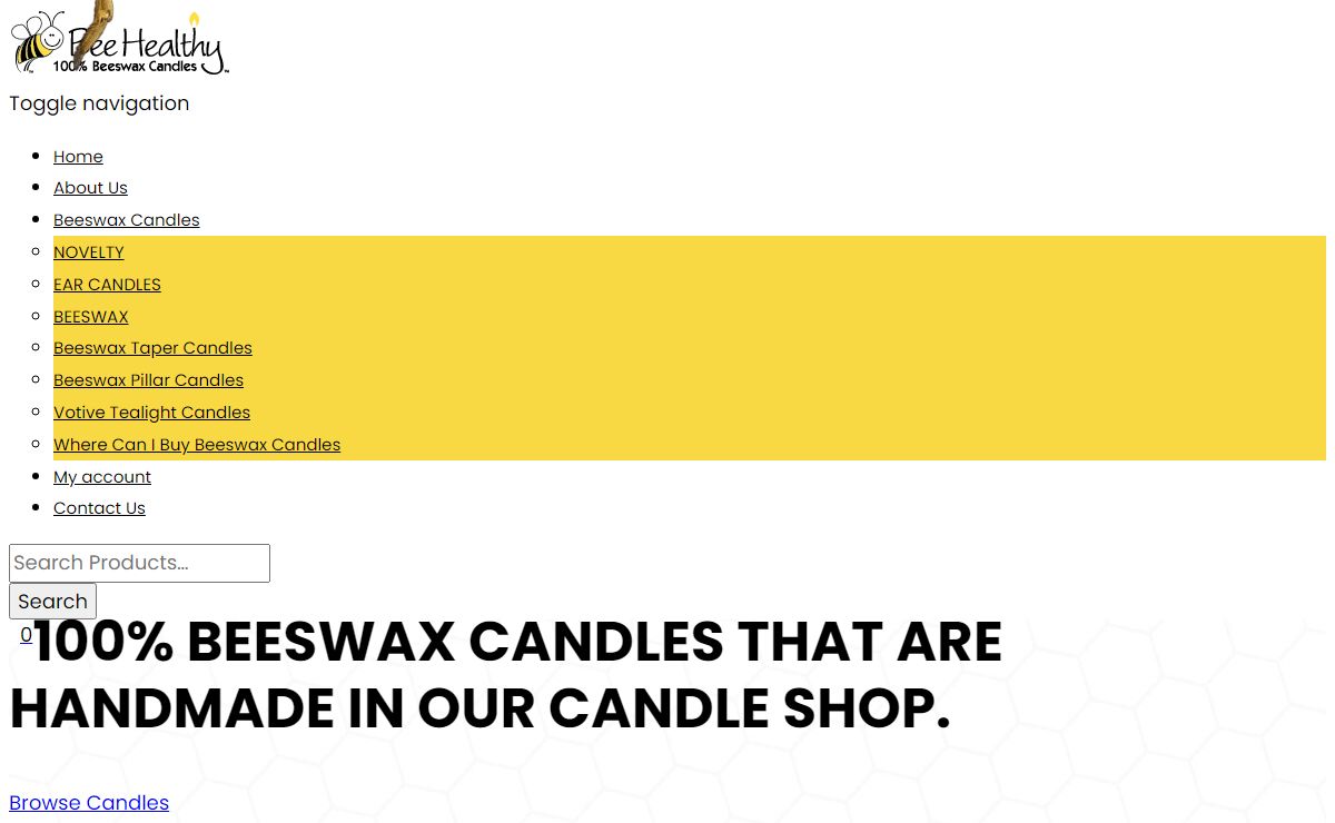 Handmade Beeswax Candles | Bee Healthy Candles