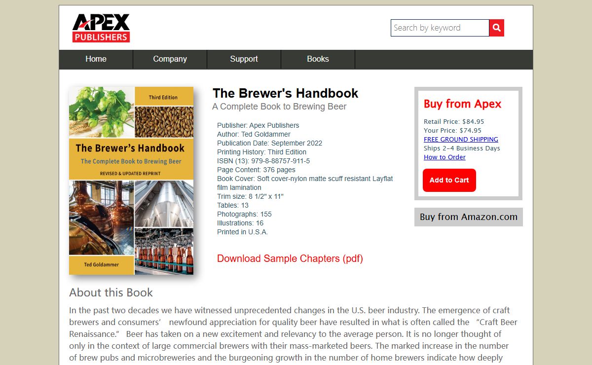 The Brewer's Handbook: A Complete Book to Brewing Beer
