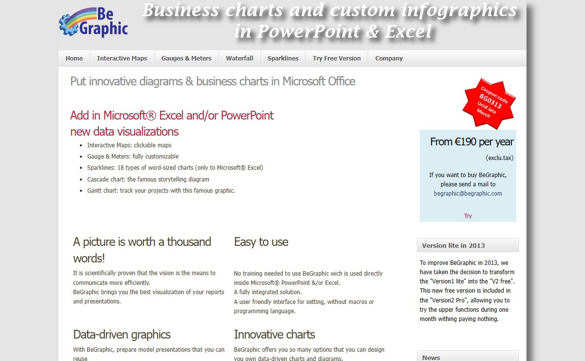 Put innovative diagrams & business charts in Microsoft Office | begraphic.com
