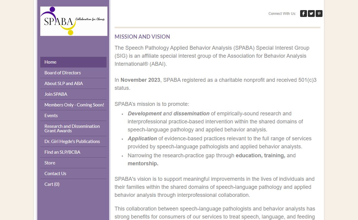 SPABA SIG - Speech Pathology and Applied Behavior Analysis Special Interest Group
